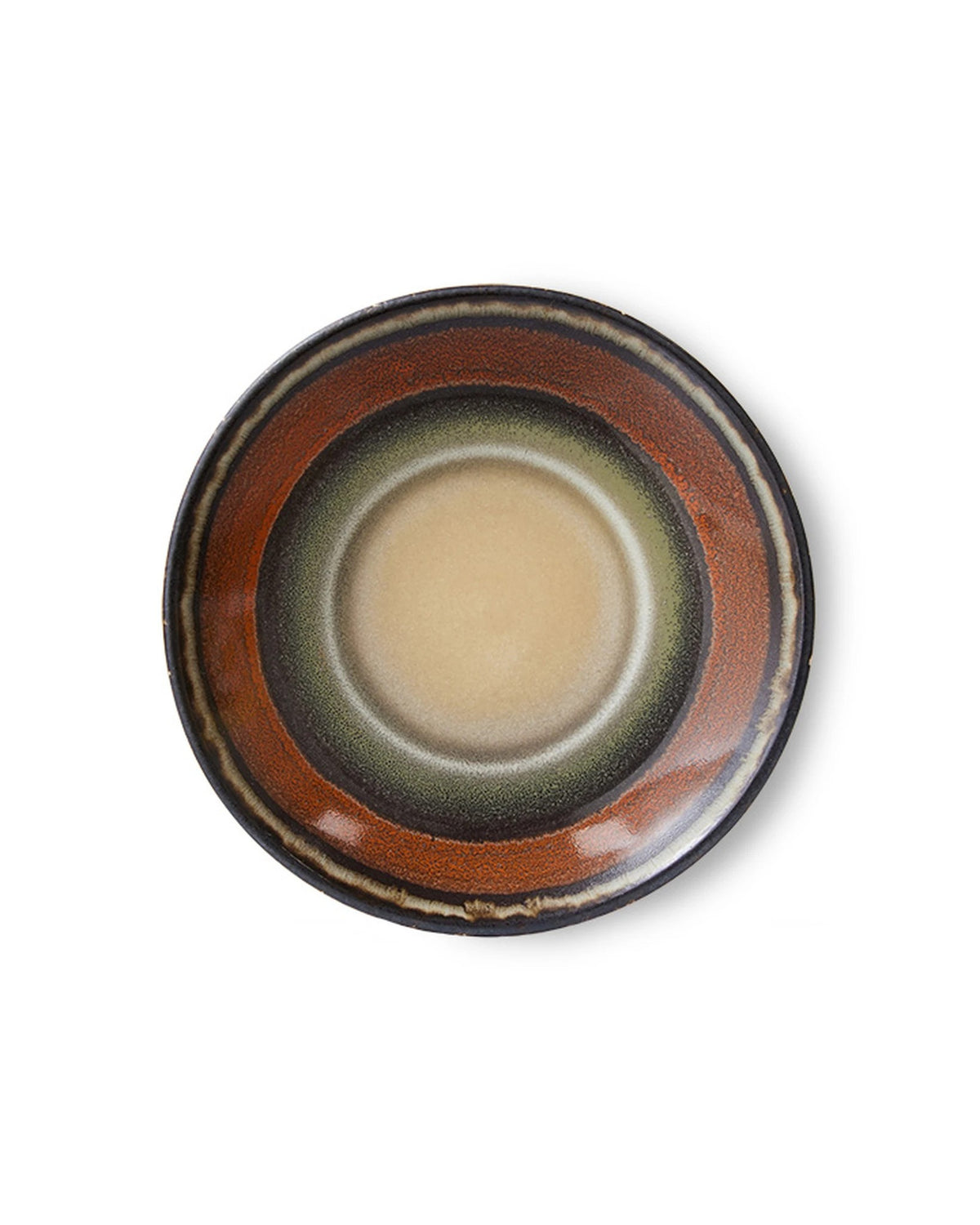 70s ceramics saucer dark roast | Bildmaterial bereitgestellt von SHOES.PLEASE.
