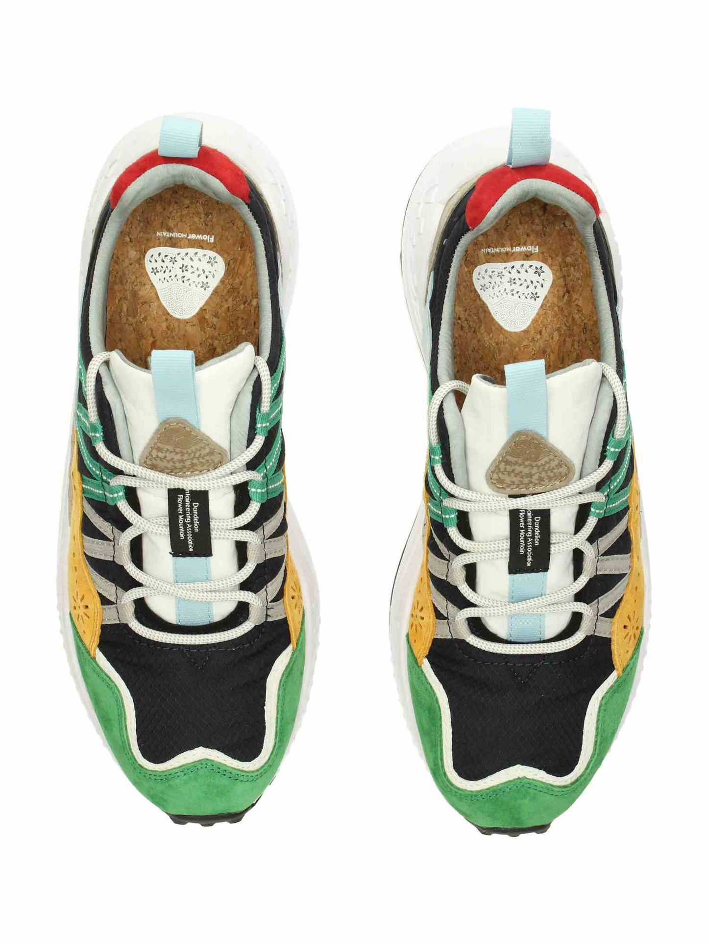 Washi Man Suede/Nylon Green-Yellow-Navy | Bildmaterial bereitgestellt von SHOES.PLEASE.