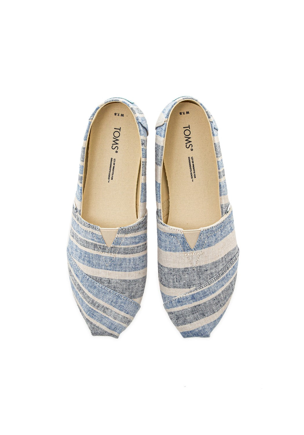 10017804 WM Alpargata Wide Stripe blue | Bildmaterial bereitgestellt von SHOES.PLEASE.