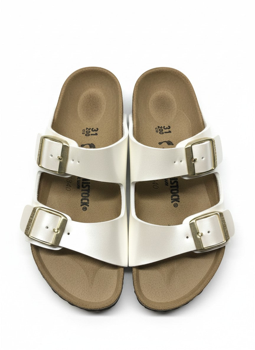 Arizona Kids Birko-Flor Girls Narrow electric metallic pearl | Bildmaterial bereitgestellt von SHOES.PLEASE.