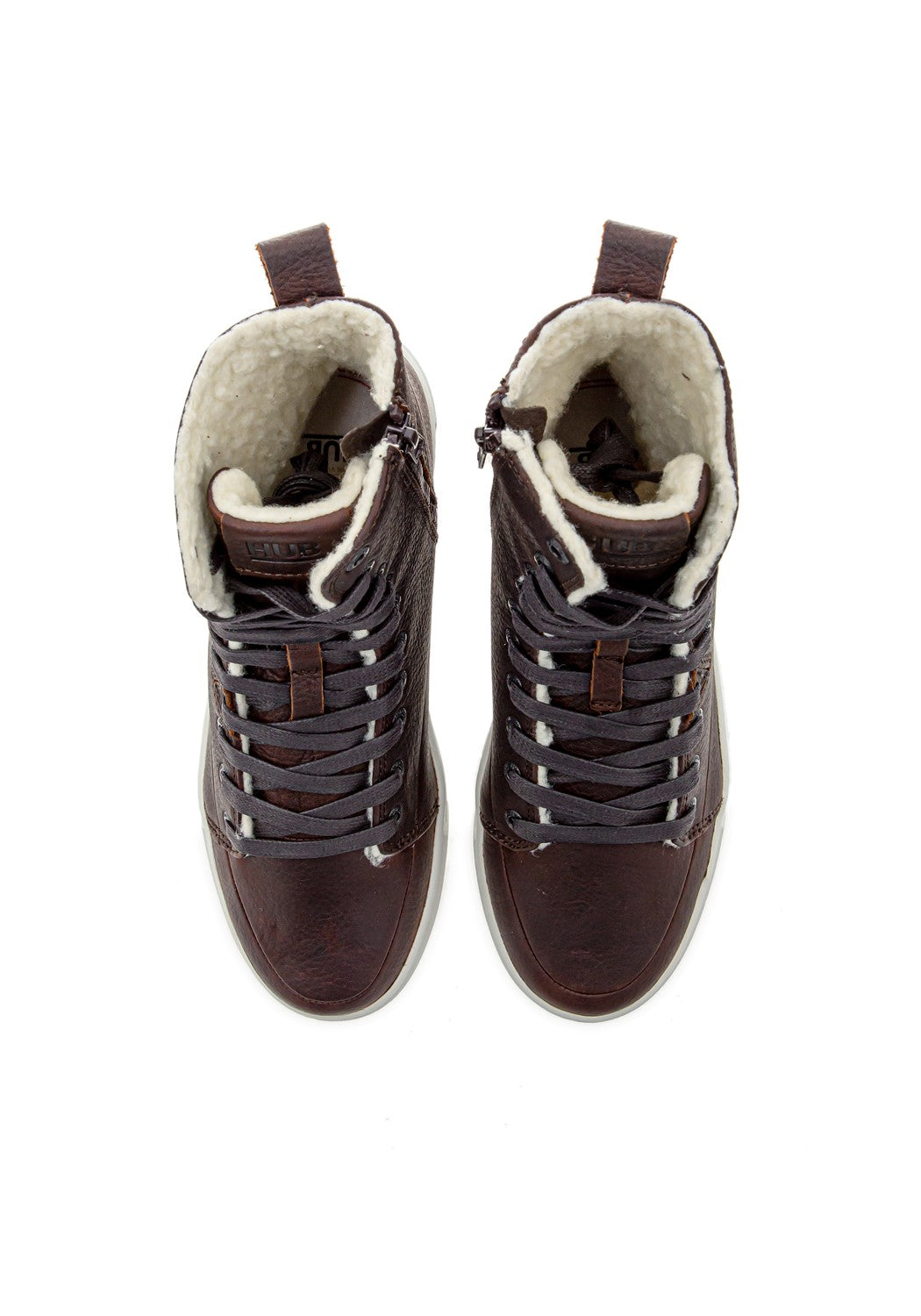 NIGHT L30 WOOL LEATHER dark brwn/off wht | Bildmaterial bereitgestellt von SHOES.PLEASE.