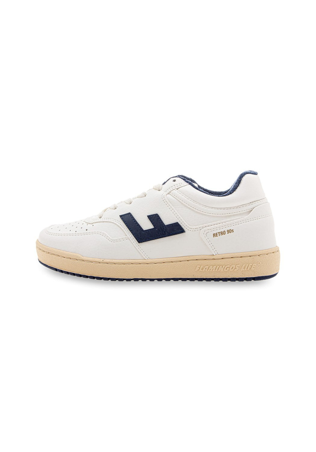 Retro 90s white/vanilla/navy dunkel | Bildmaterial bereitgestellt von SHOES.PLEASE.