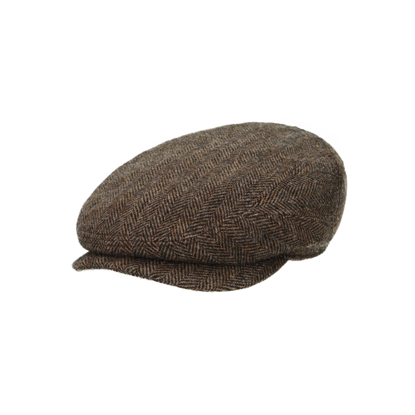 Driver Cap Wool Herringbone braun melange | Bildmaterial bereitgestellt von SHOES.PLEASE.