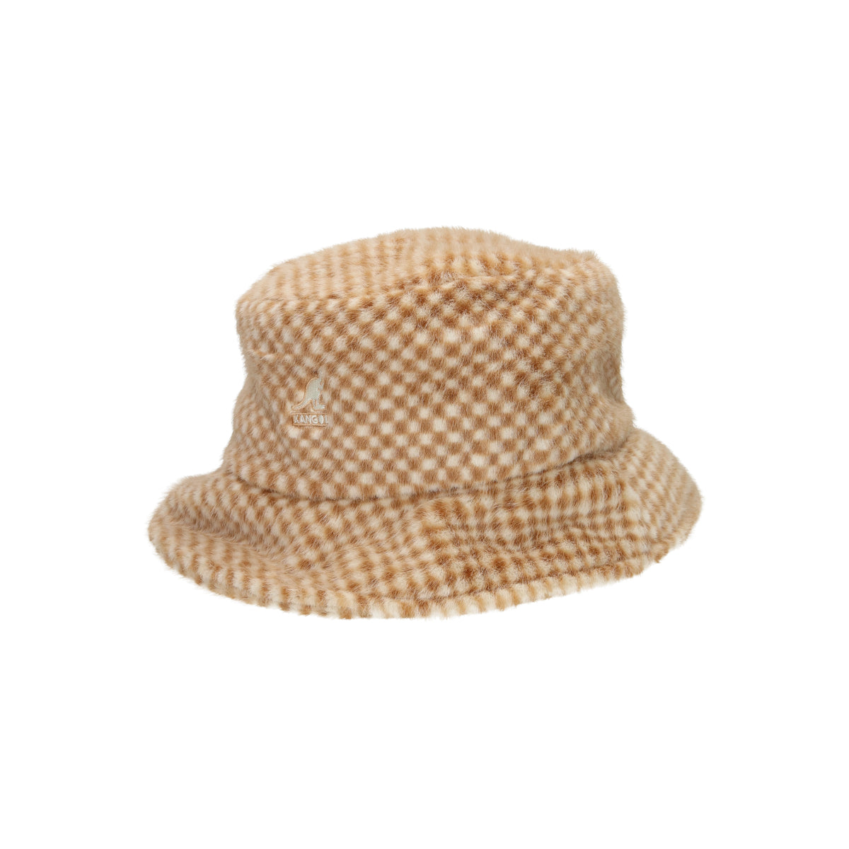 Faux Fur Bucket tan check | Bildmaterial bereitgestellt von SHOES.PLEASE.