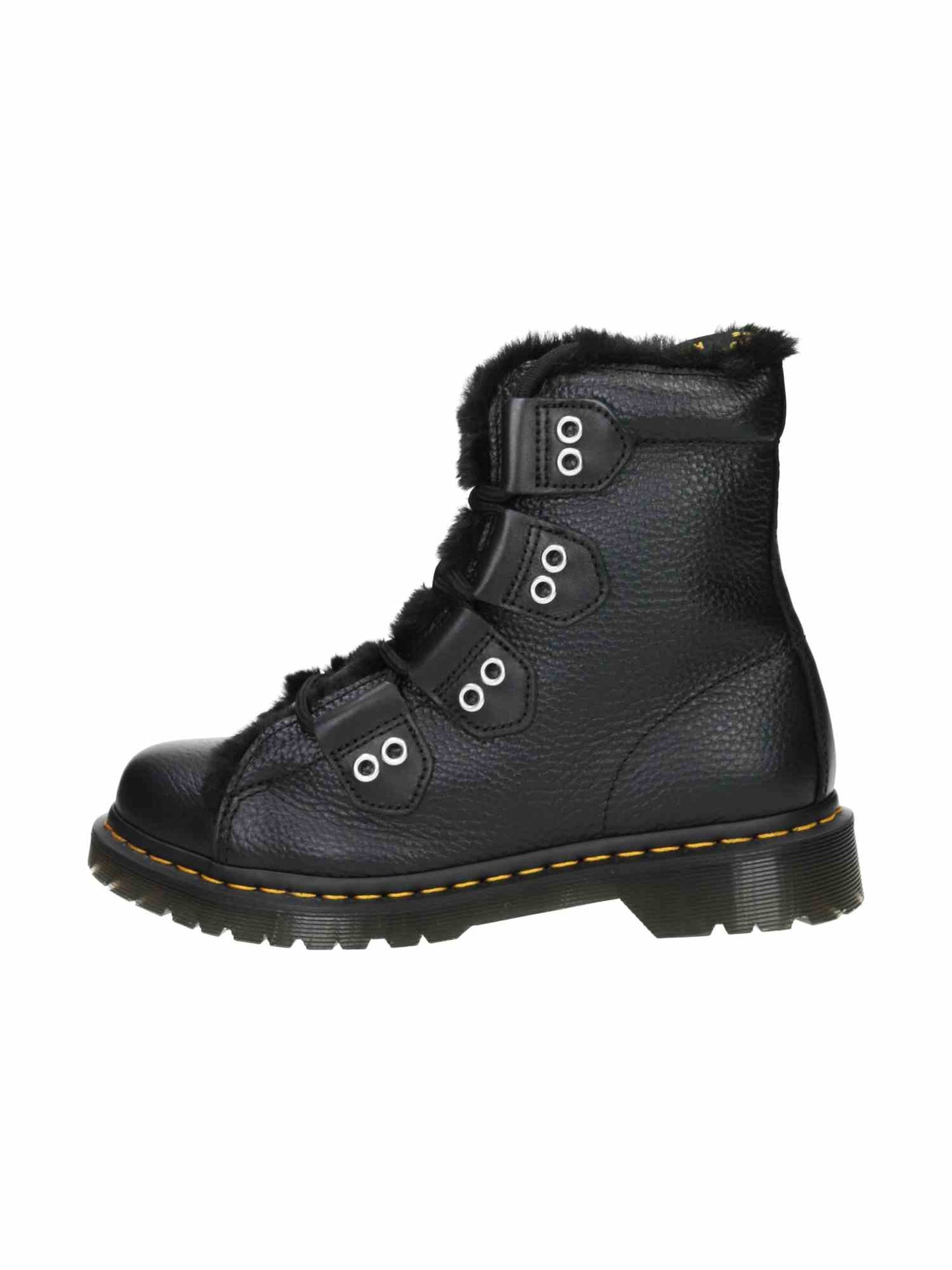1460 Ltt Fl Milled Nappa+Wanama+Milo Fur black | Bildmaterial bereitgestellt von SHOES.PLEASE.