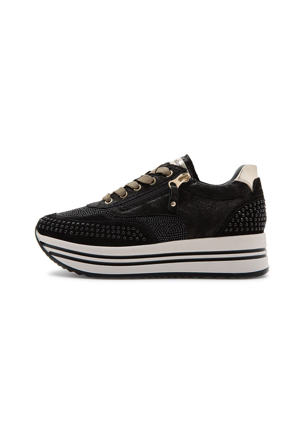 I013301D Velour Monet T.brill Plat nero | Bildmaterial bereitgestellt von SHOES.PLEASE.