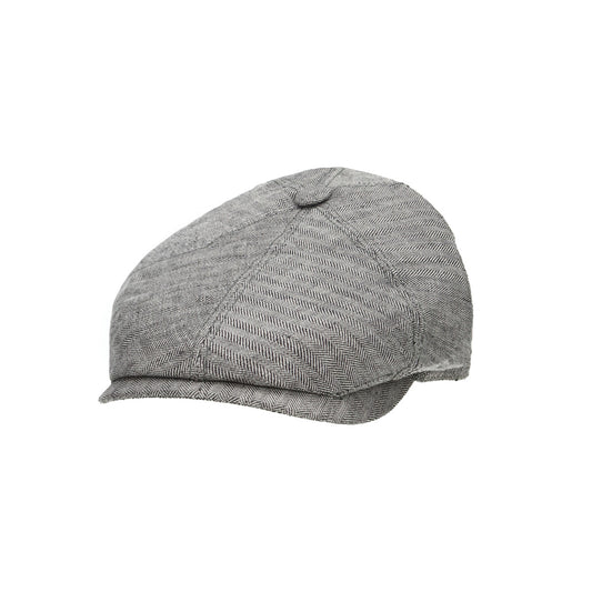 6-Panel Cap Linen meliert grau
