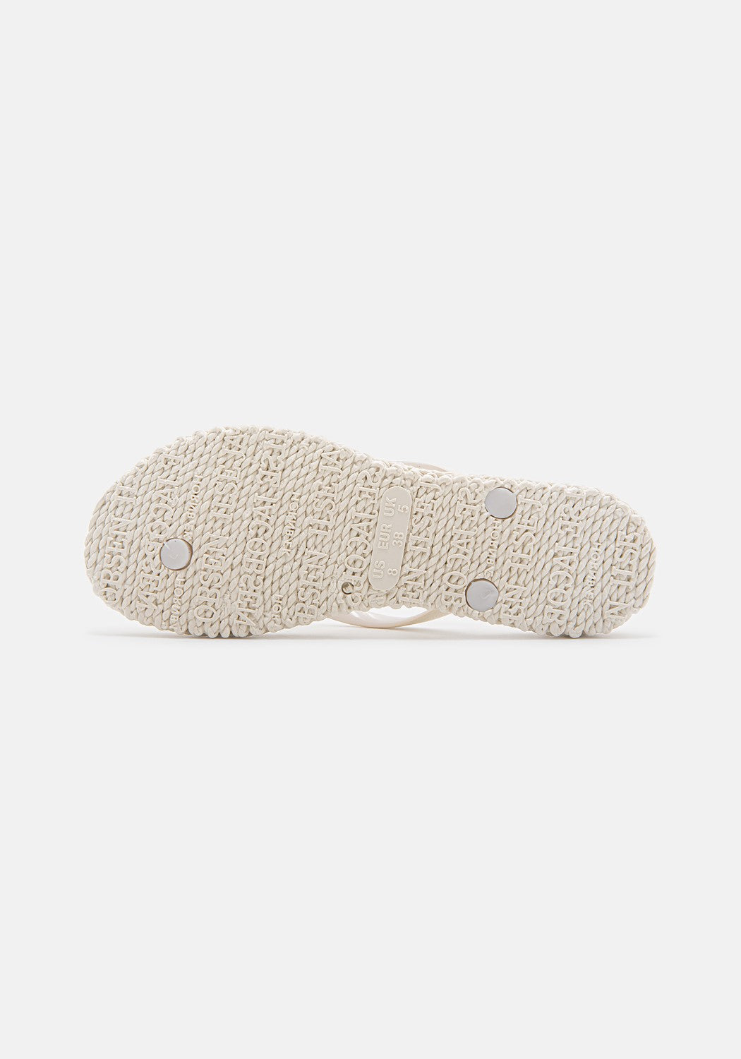 Flip Flop with Glitter creme hell | Bildmaterial bereitgestellt von SHOES.PLEASE.