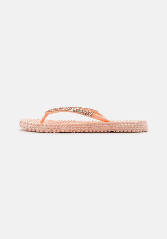 Flip Flop with Glitter soft coral