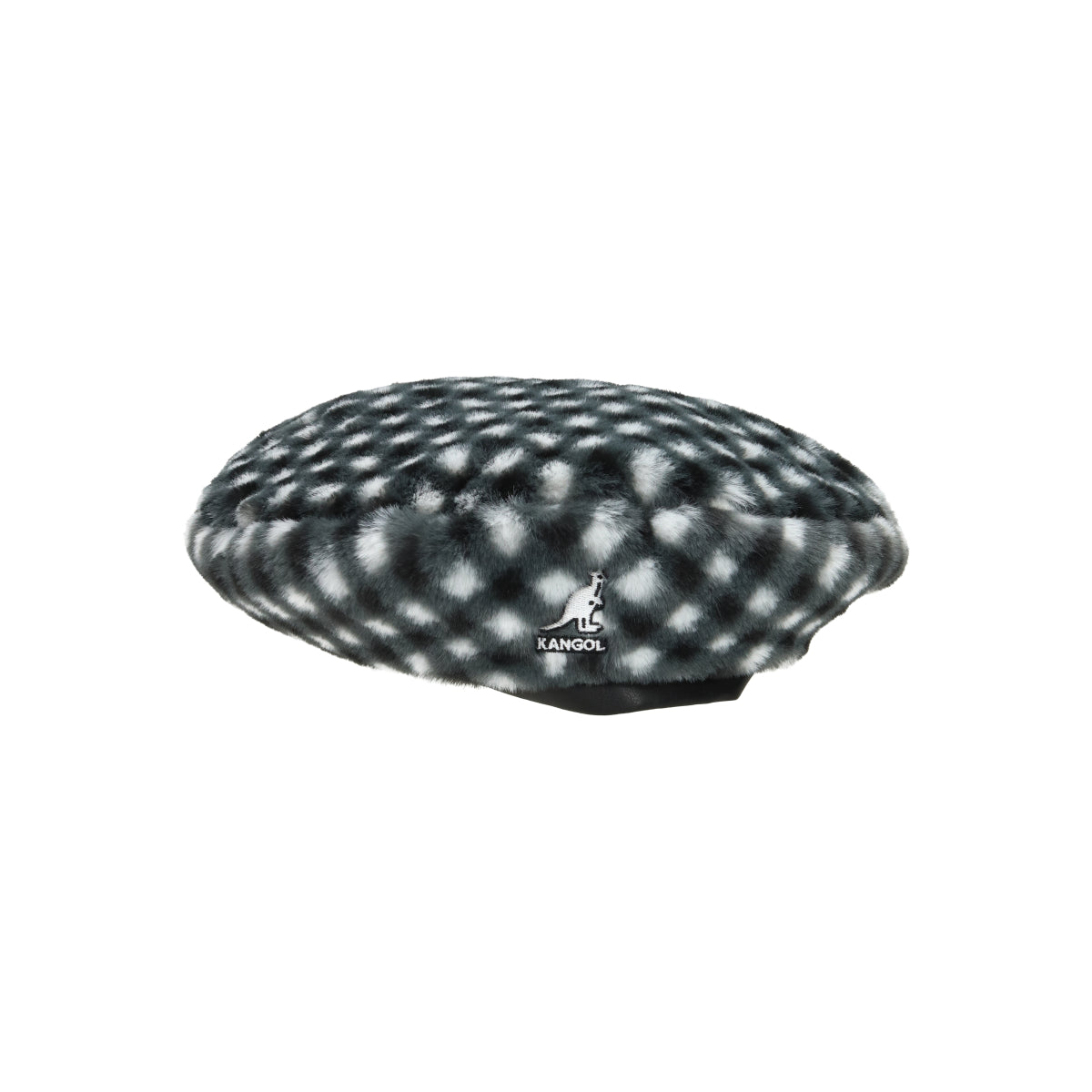 Faux Fur Beret black gingham | Bildmaterial bereitgestellt von SHOES.PLEASE.