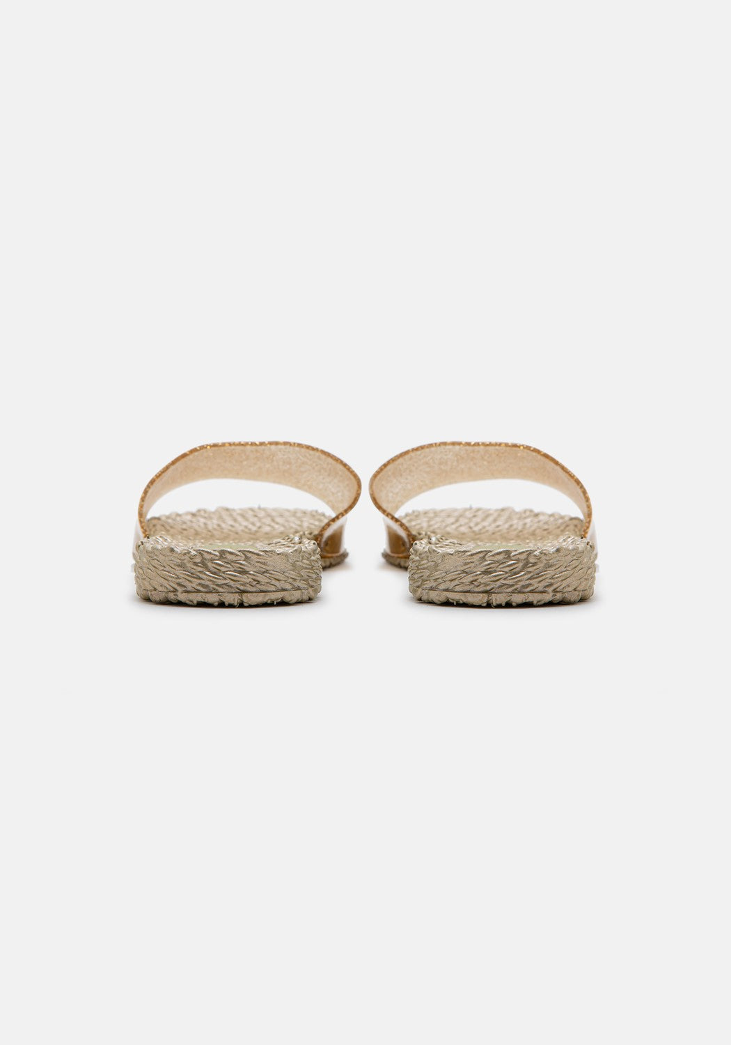 Slip On Flip Flops platin DEFEKT | Bildmaterial bereitgestellt von SHOES.PLEASE.