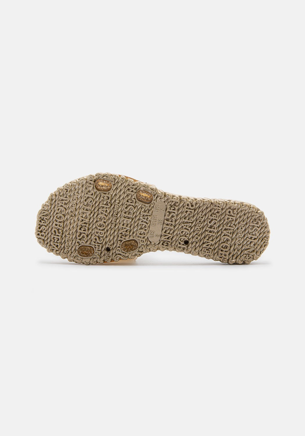 Slip On Flip Flops platin DEFEKT | Bildmaterial bereitgestellt von SHOES.PLEASE.
