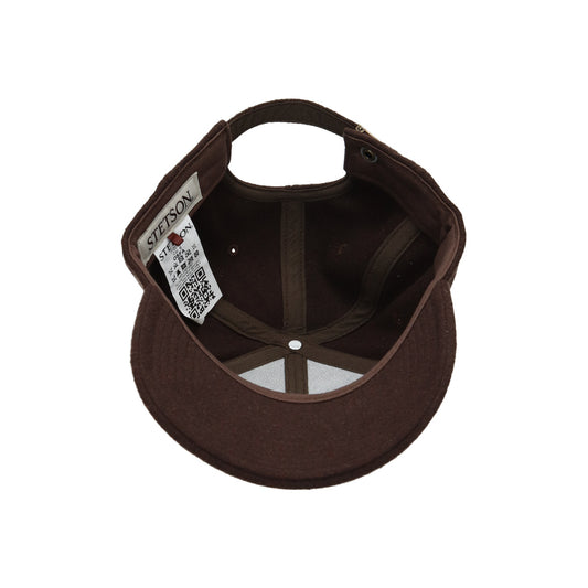 Baseball Cap Vintage Logo Patch Wool braun
