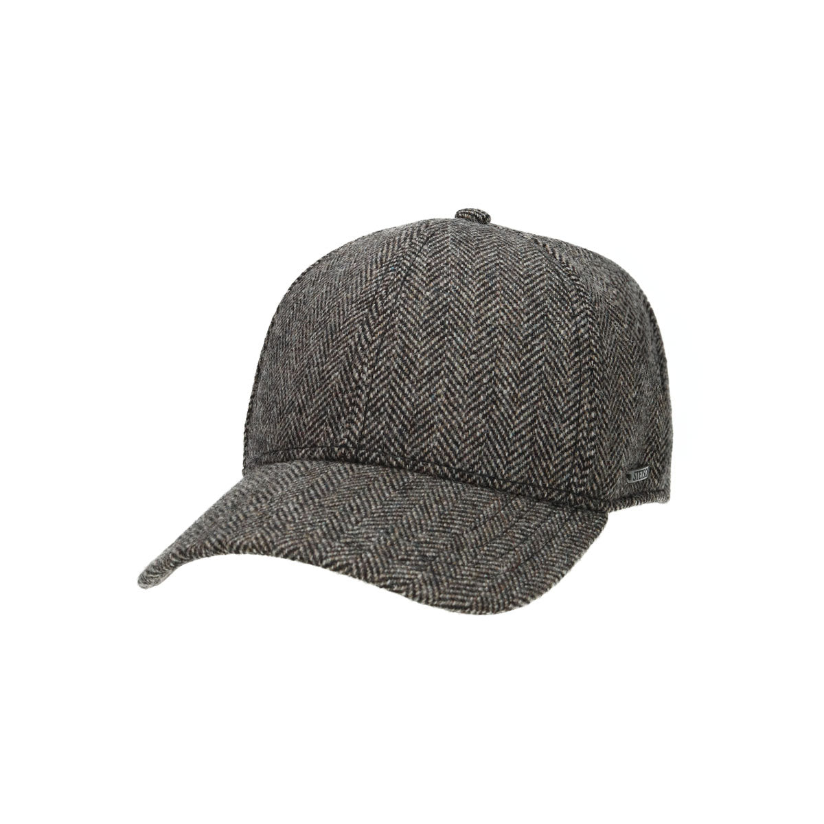 Baseball Cap Wool Herringbone fischgrat-grau meliert | Bildmaterial bereitgestellt von SHOES.PLEASE.
