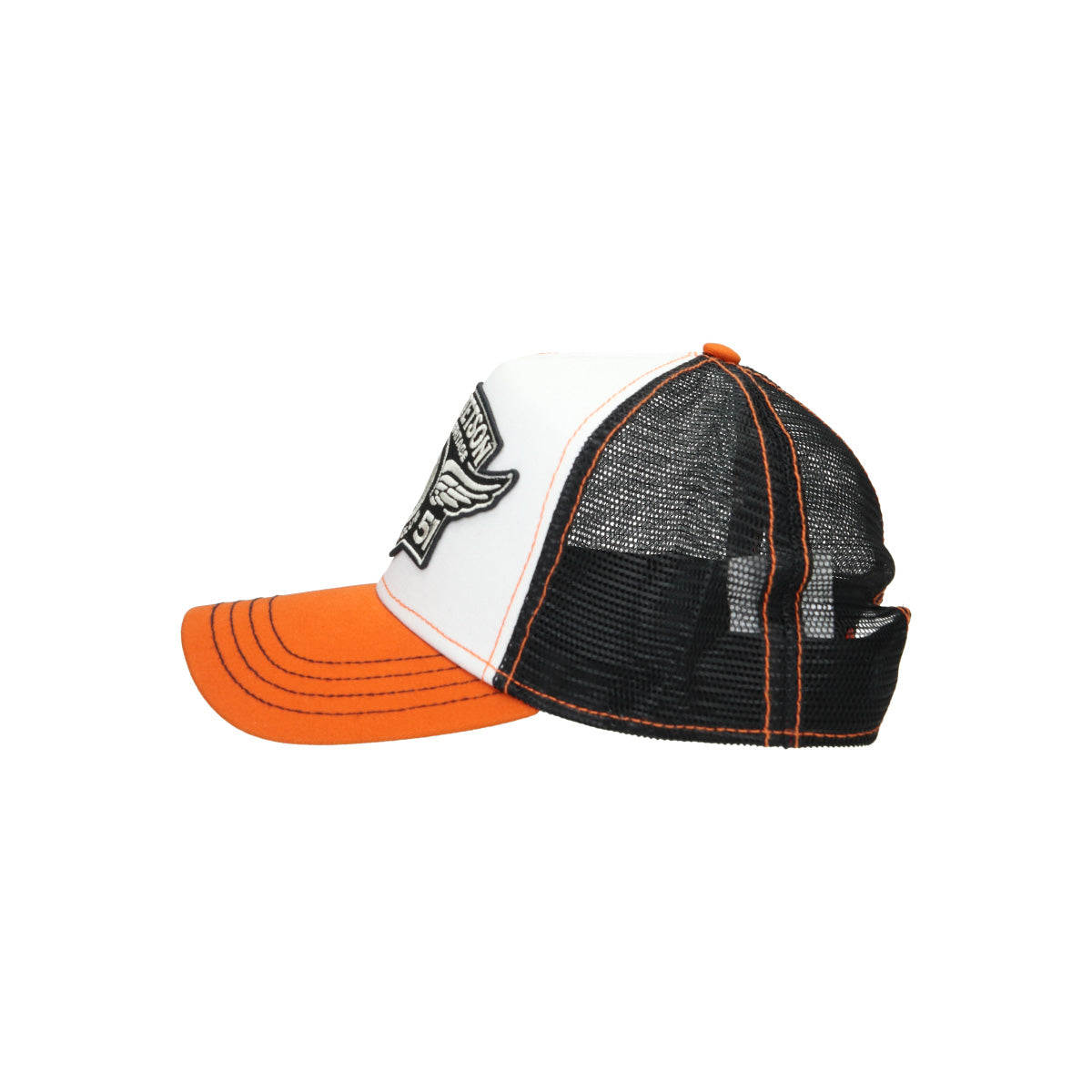 Trucker Cap Car Club weiß schwarz orange | Bildmaterial bereitgestellt von SHOES.PLEASE.