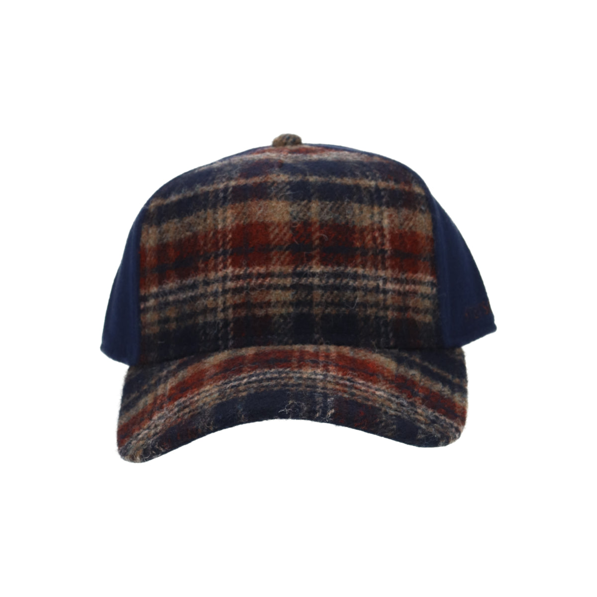 Trucker Cap Wool Check navy beige burned orange | Bildmaterial bereitgestellt von SHOES.PLEASE.