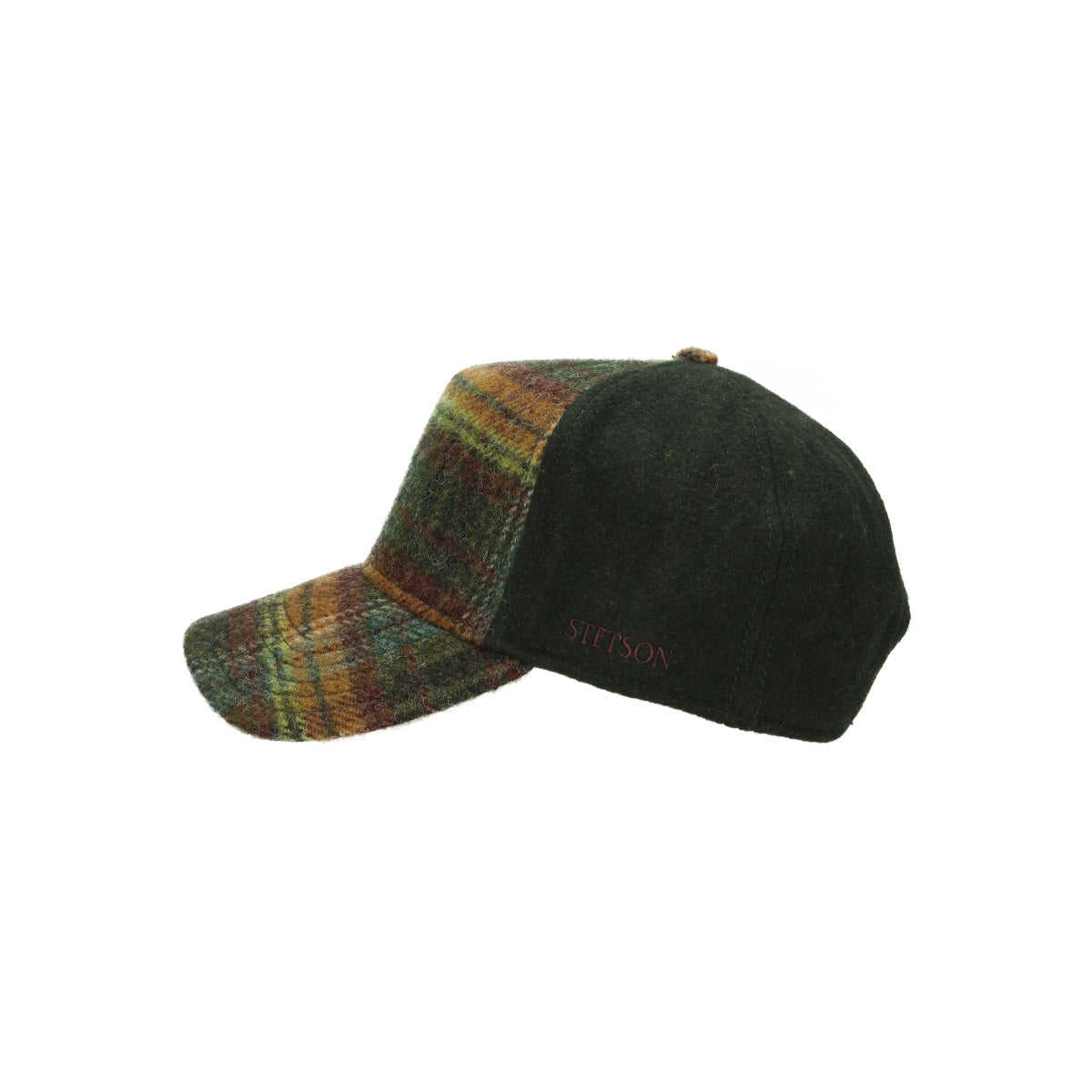 Trucker Cap Wool Check grün dunkelorange | Bildmaterial bereitgestellt von SHOES.PLEASE.