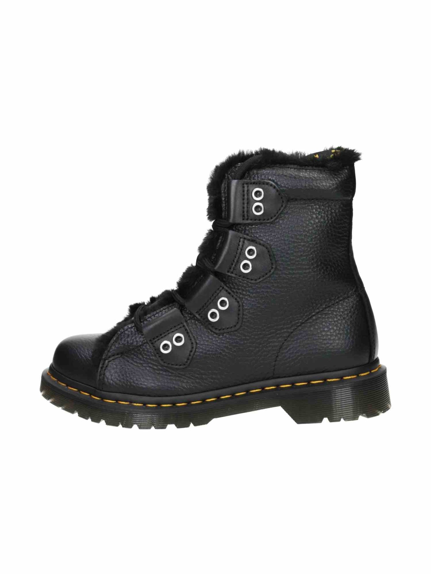 1460 Ltt Fl Milled Nappa+Wanama+Milo Fur black | Bildmaterial bereitgestellt von SHOES.PLEASE.