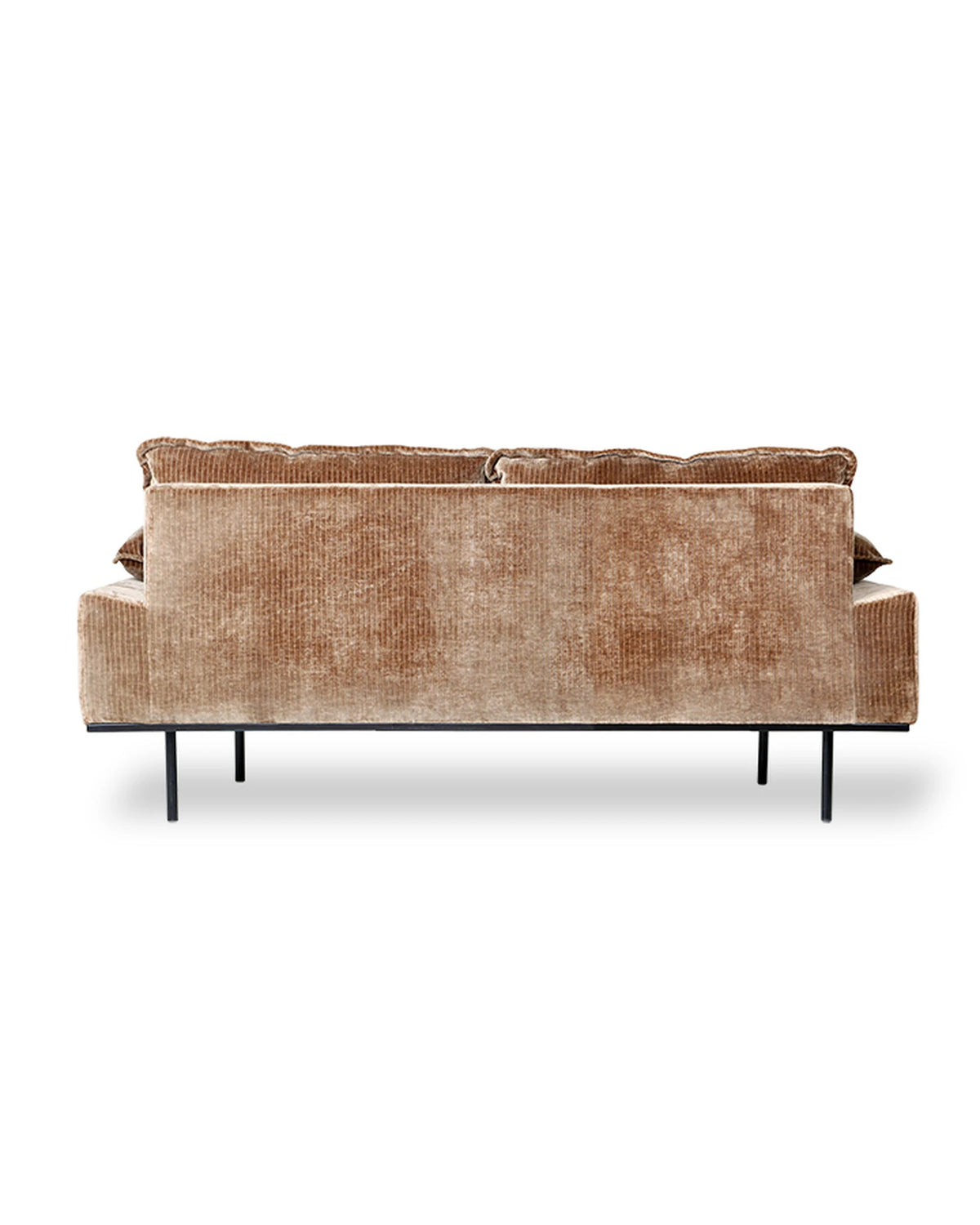 Retro Sofa 2 Seats corduroy vl/aged gold | Bildmaterial bereitgestellt von SHOES.PLEASE.