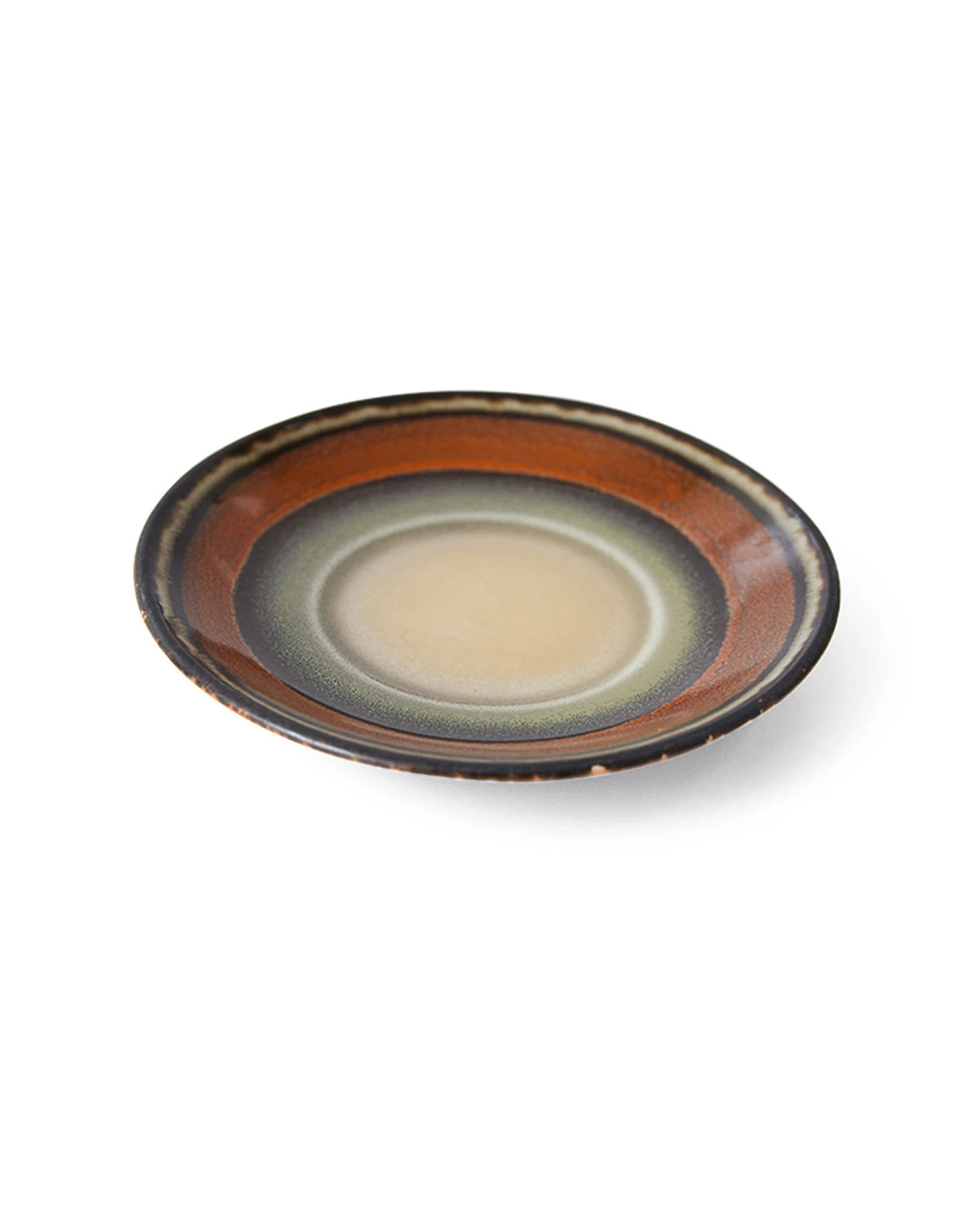70s ceramics saucer dark roast | Bildmaterial bereitgestellt von SHOES.PLEASE.