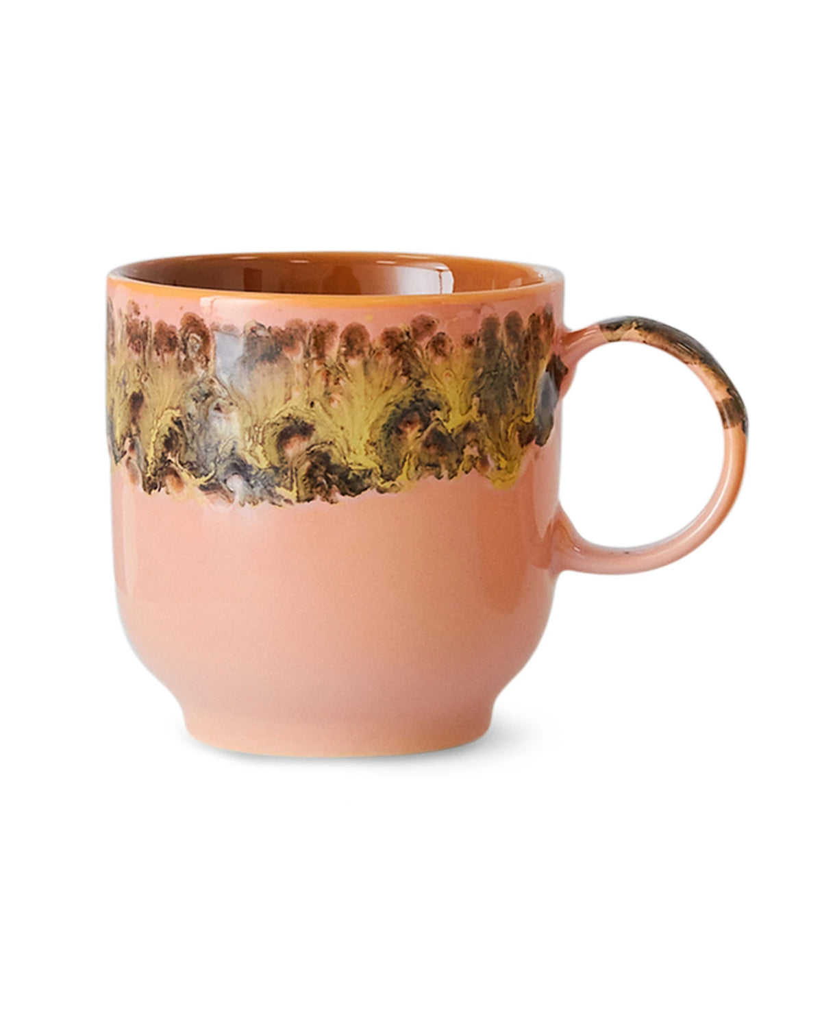70s ceramics café mug lush | Bildmaterial bereitgestellt von SHOES.PLEASE.