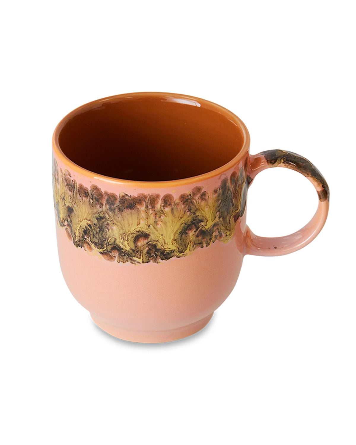 70s ceramics café mug lush | Bildmaterial bereitgestellt von SHOES.PLEASE.