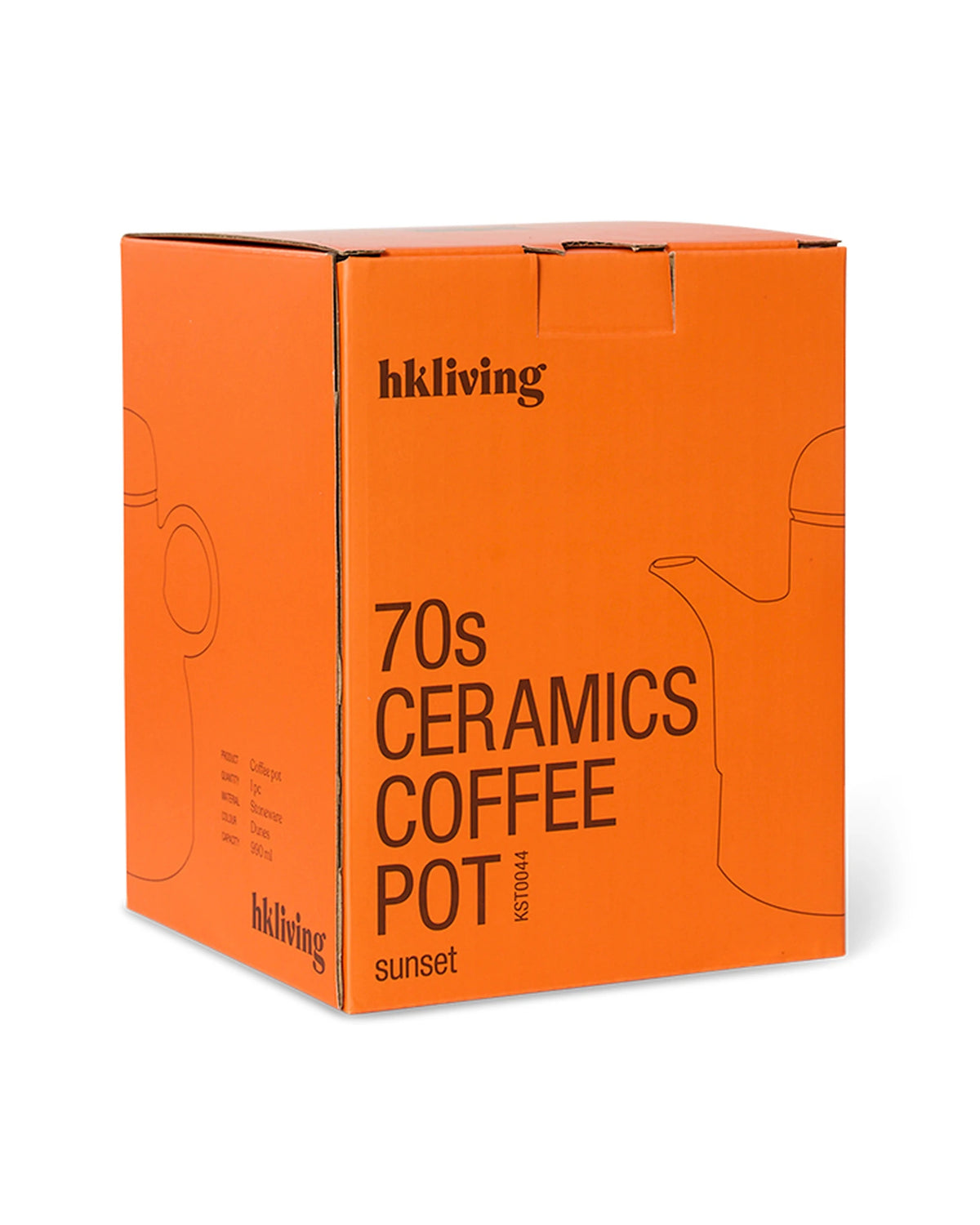 70s ceramics coffee pot dunes | Bildmaterial bereitgestellt von SHOES.PLEASE.