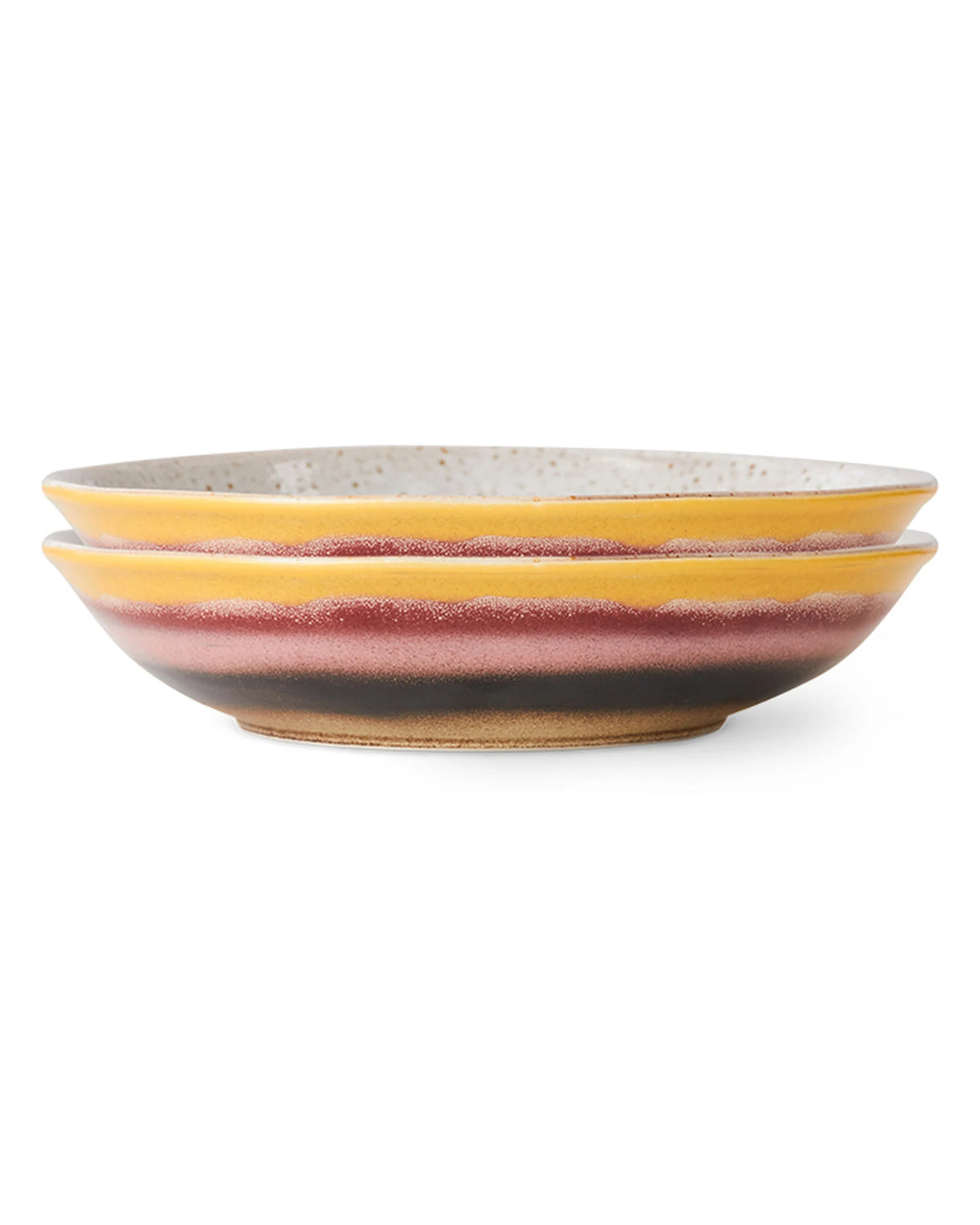 70s ceramics curry bowls hibiscus (set | Bildmaterial bereitgestellt von SHOES.PLEASE.