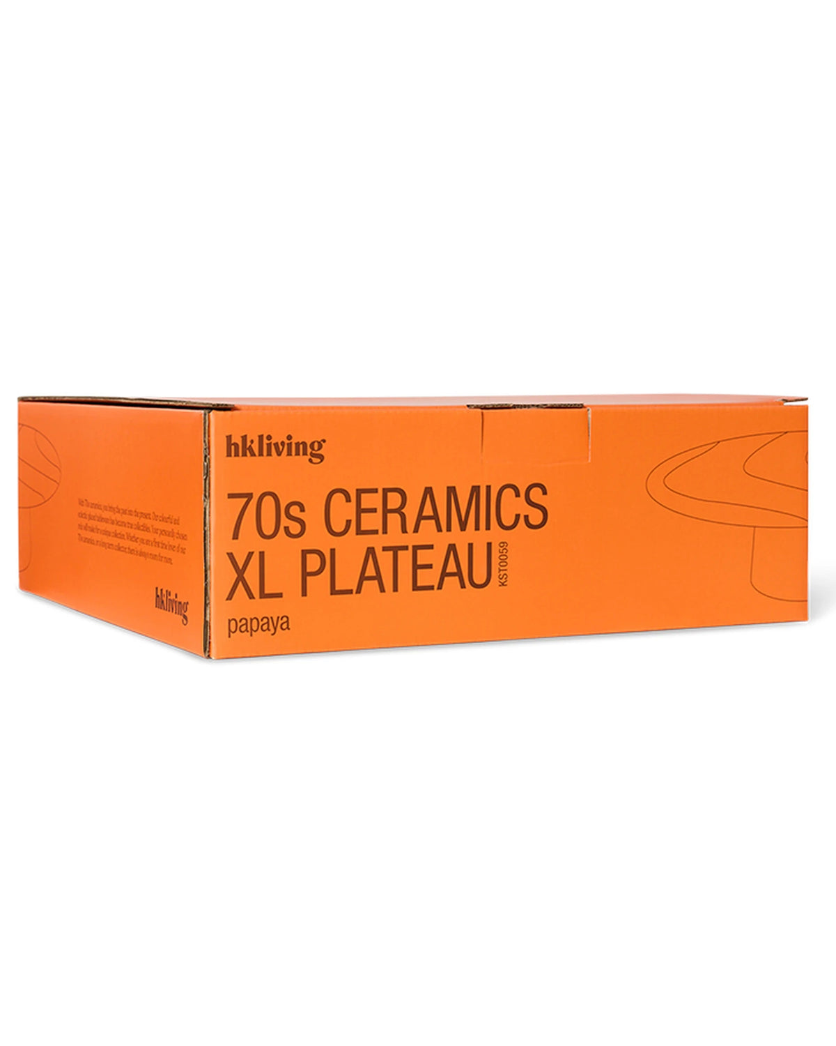 70s ceramics plateau papaya | Bildmaterial bereitgestellt von SHOES.PLEASE.