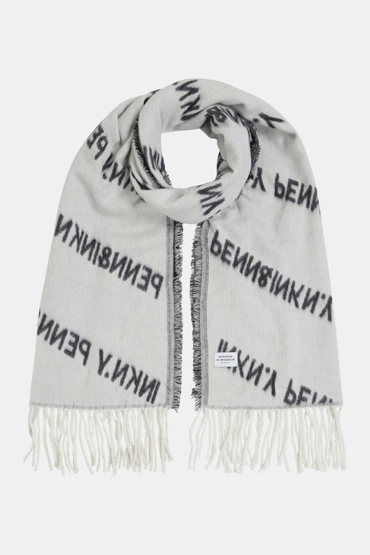 Scarf logo antra/ecru