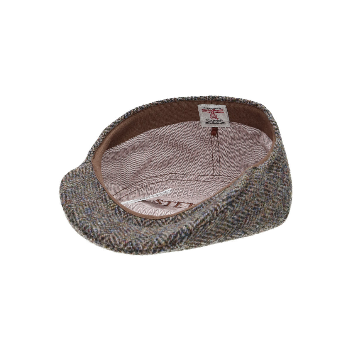 Ivy Cap Herringbone Harris Tweed fischgrat-beige | Bildmaterial bereitgestellt von SHOES.PLEASE.
