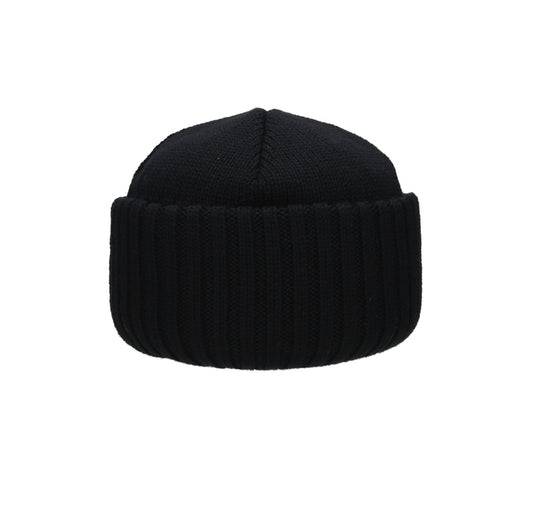 Beanie Merino Wool schwarz anthracit dunkel