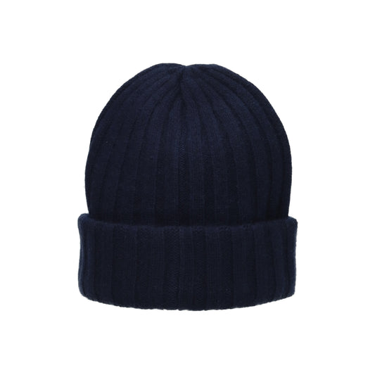 Beanie Cashmere navy blau