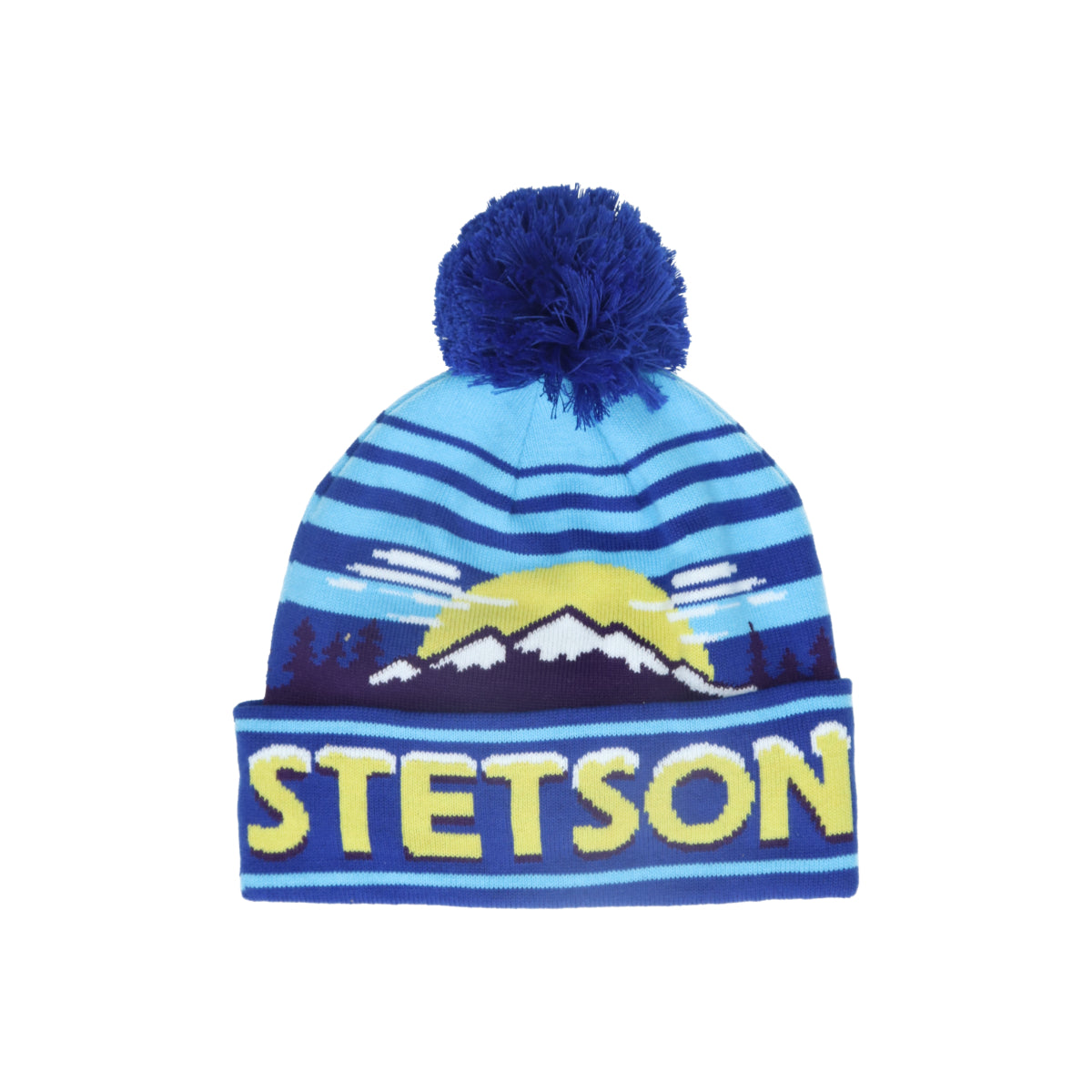 Beanie Pompom Stetson Freestyle blau | Bildmaterial bereitgestellt von SHOES.PLEASE.