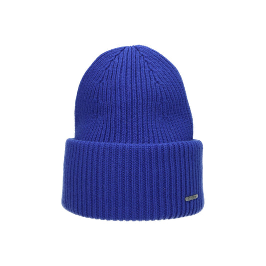 Beanie Merino blau dunkel