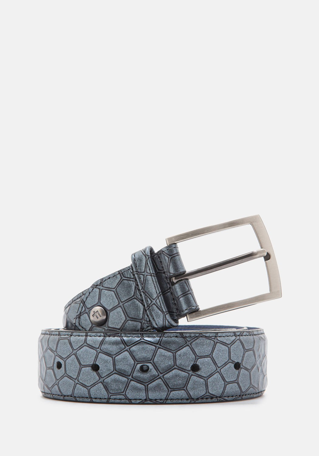 Belt 75203/69 grey print metallic | Bildmaterial bereitgestellt von SHOES.PLEASE.