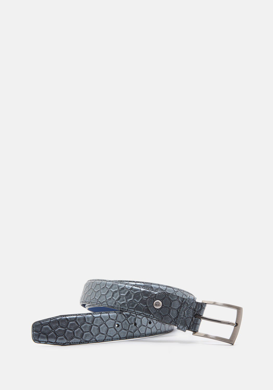 Belt 75203/69 grey print metallic | Bildmaterial bereitgestellt von SHOES.PLEASE.