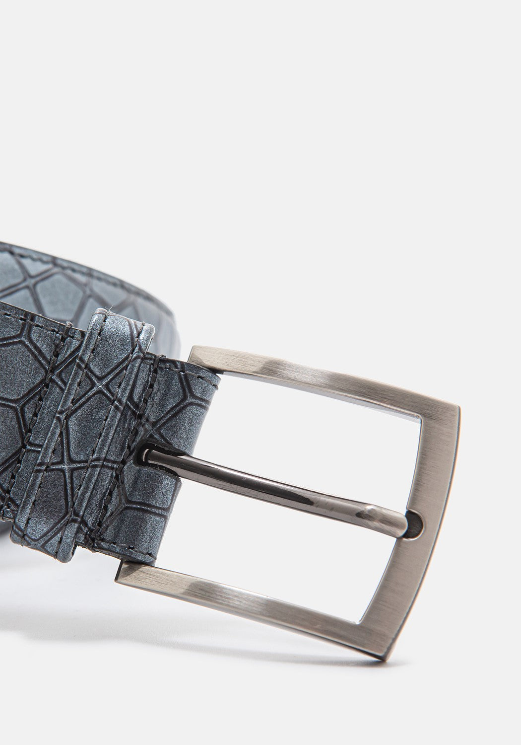 Belt 75203/69 grey print metallic | Bildmaterial bereitgestellt von SHOES.PLEASE.