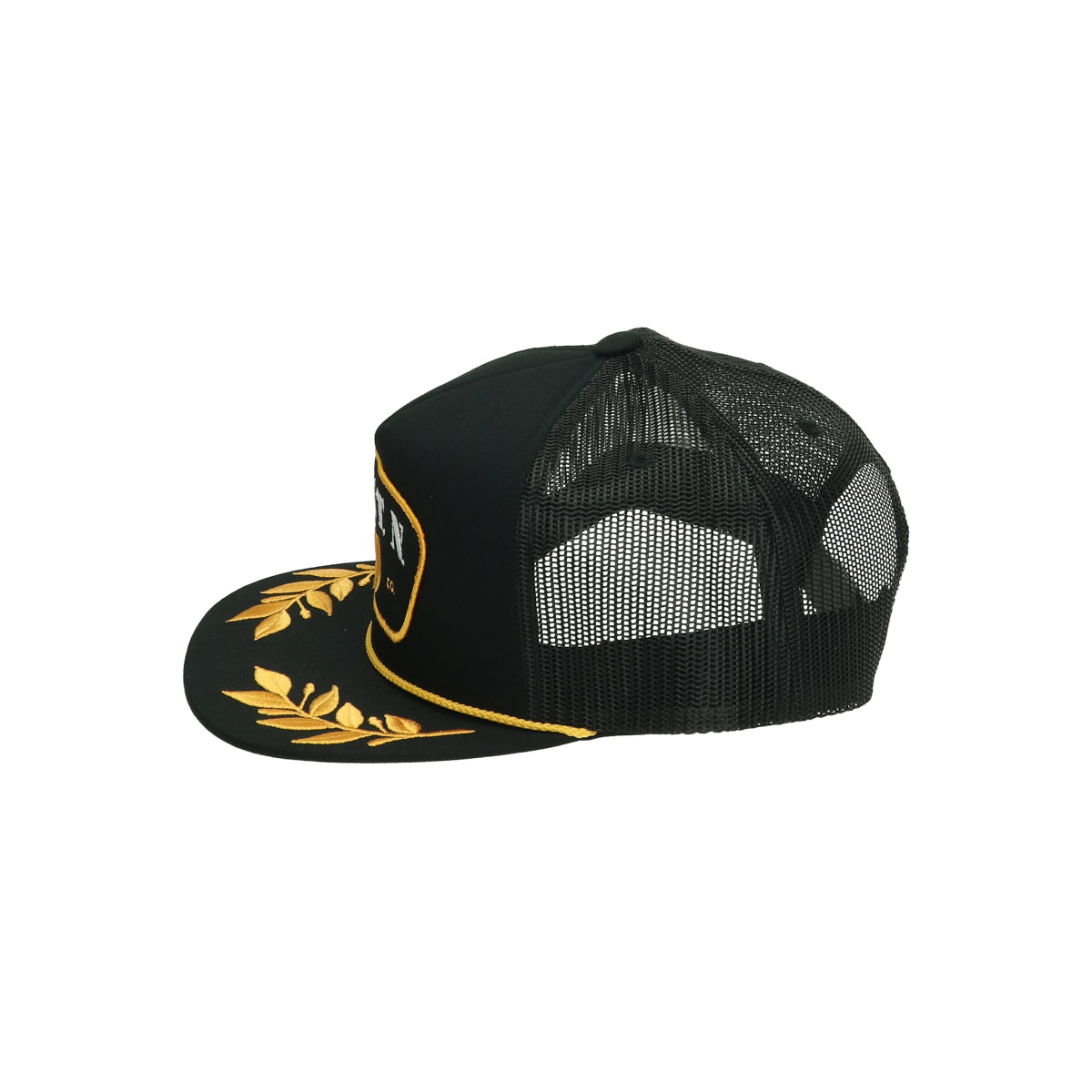 Peace Shield MP Trucker Hat black/black schwarz gold | Bildmaterial bereitgestellt von SHOES.PLEASE.
