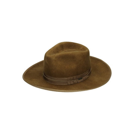 Reno Fedora coffee worn wash braun