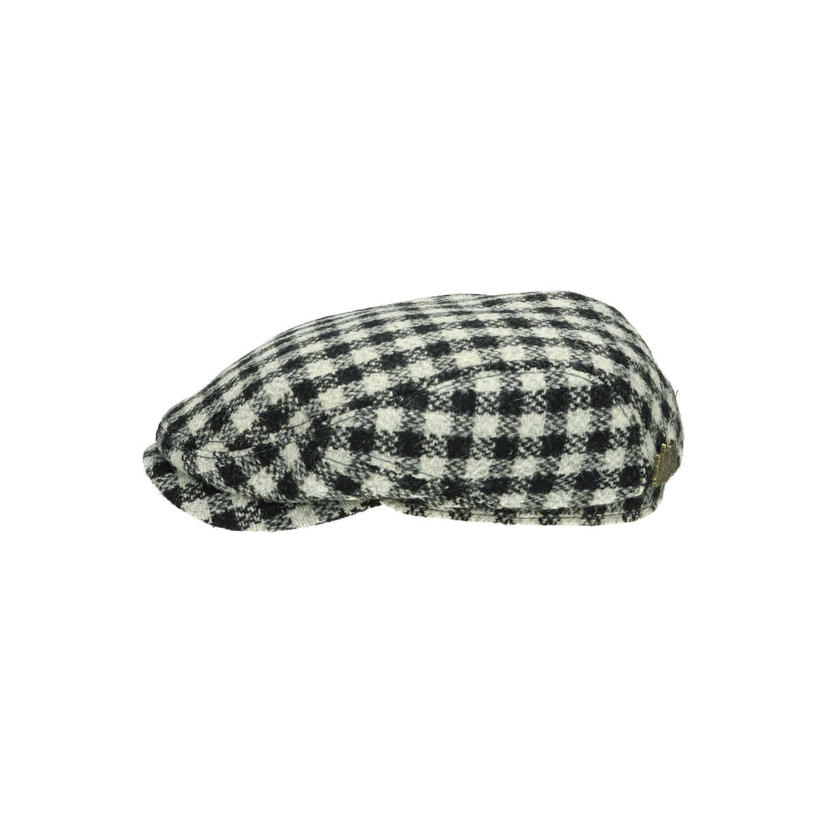 Driver Cap Harris Tweed schwarz weiß | Bildmaterial bereitgestellt von SHOES.PLEASE.