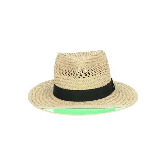 Hunter Straw Fedora tan beige