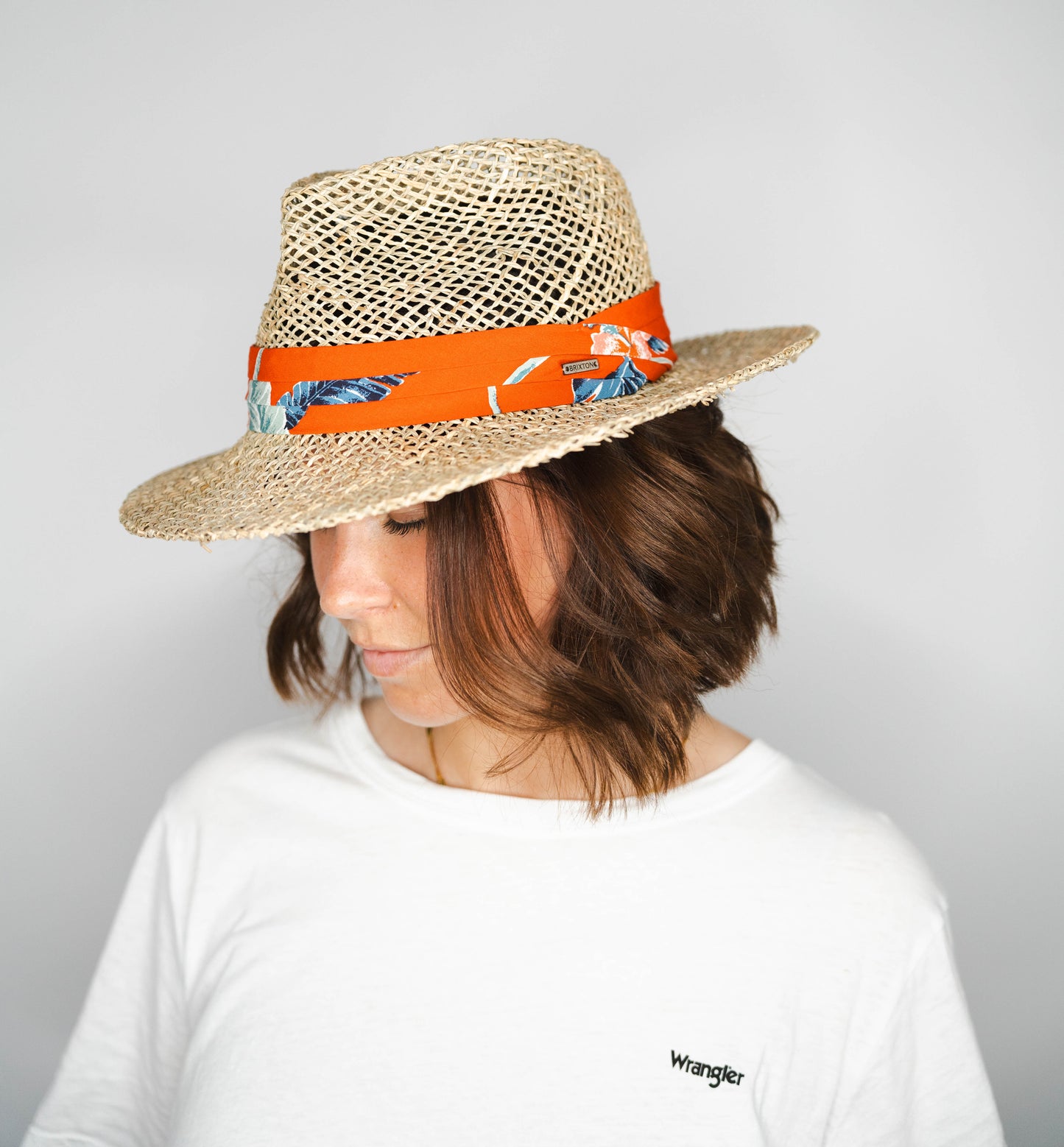 Aloha Straw Hat natural/burnt red beige rot | Bildmaterial bereitgestellt von SHOES.PLEASE.