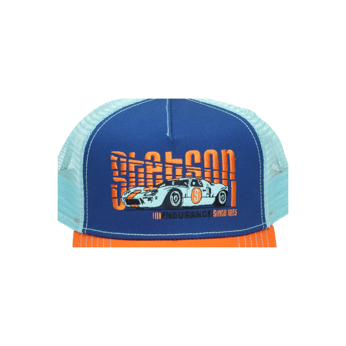 Trucker Cap Endurance orange blau | Bildmaterial bereitgestellt von SHOES.PLEASE.