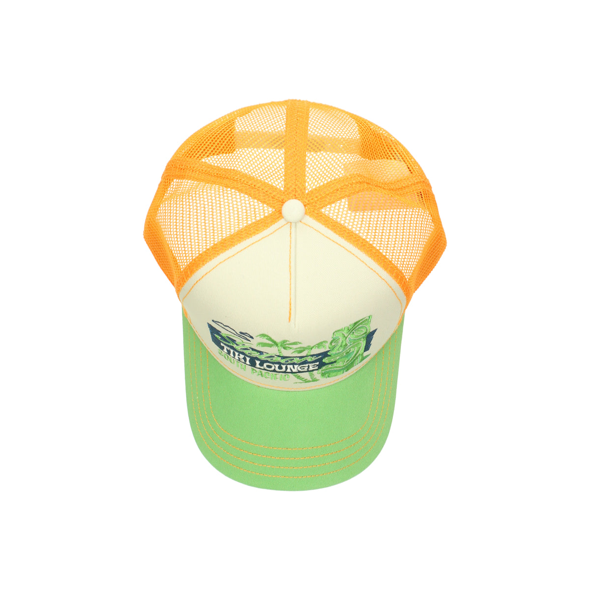 Trucker Cap Tiki Lounge orange gruen multi | Bildmaterial bereitgestellt von SHOES.PLEASE.