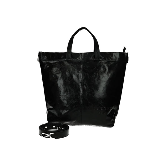 Elvira Paper Touch Crinkle TOTE L black