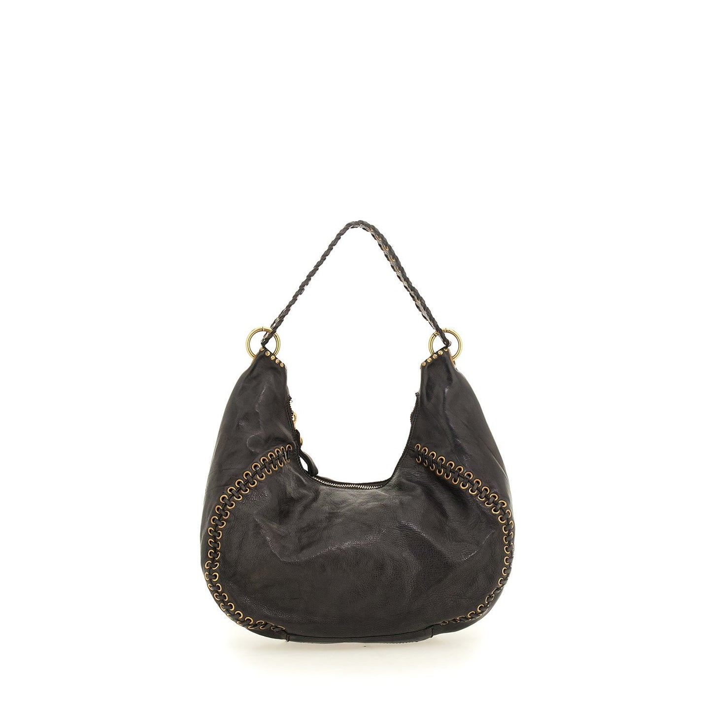 Shoulder Bag Mini Cow+Eyelets black | Bildmaterial bereitgestellt von SHOES.PLEASE.