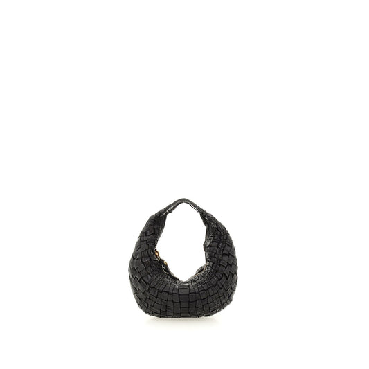 Shoulder Bag Woven Cow black