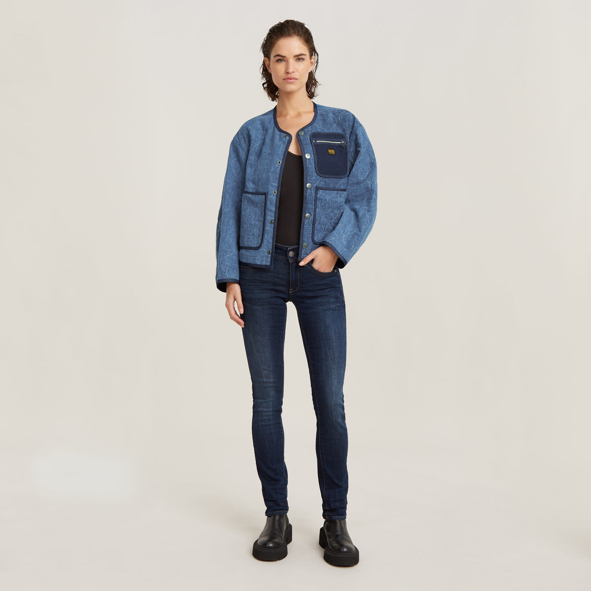 Midge Saddle Mid Straight Wmn Dk Aged | Bildmaterial bereitgestellt von SHOES.PLEASE.
