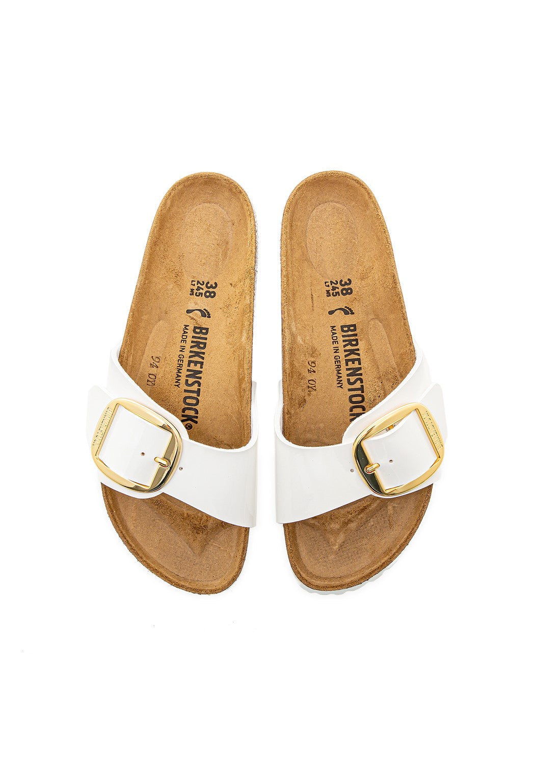 Madrid Big Buckle BF patent white dunkel | Bildmaterial bereitgestellt von SHOES.PLEASE.
